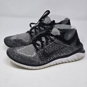 Nike Free RN Flyknit 2018 Womens Size 8 Gray Athletic Running Shoes Sneakers